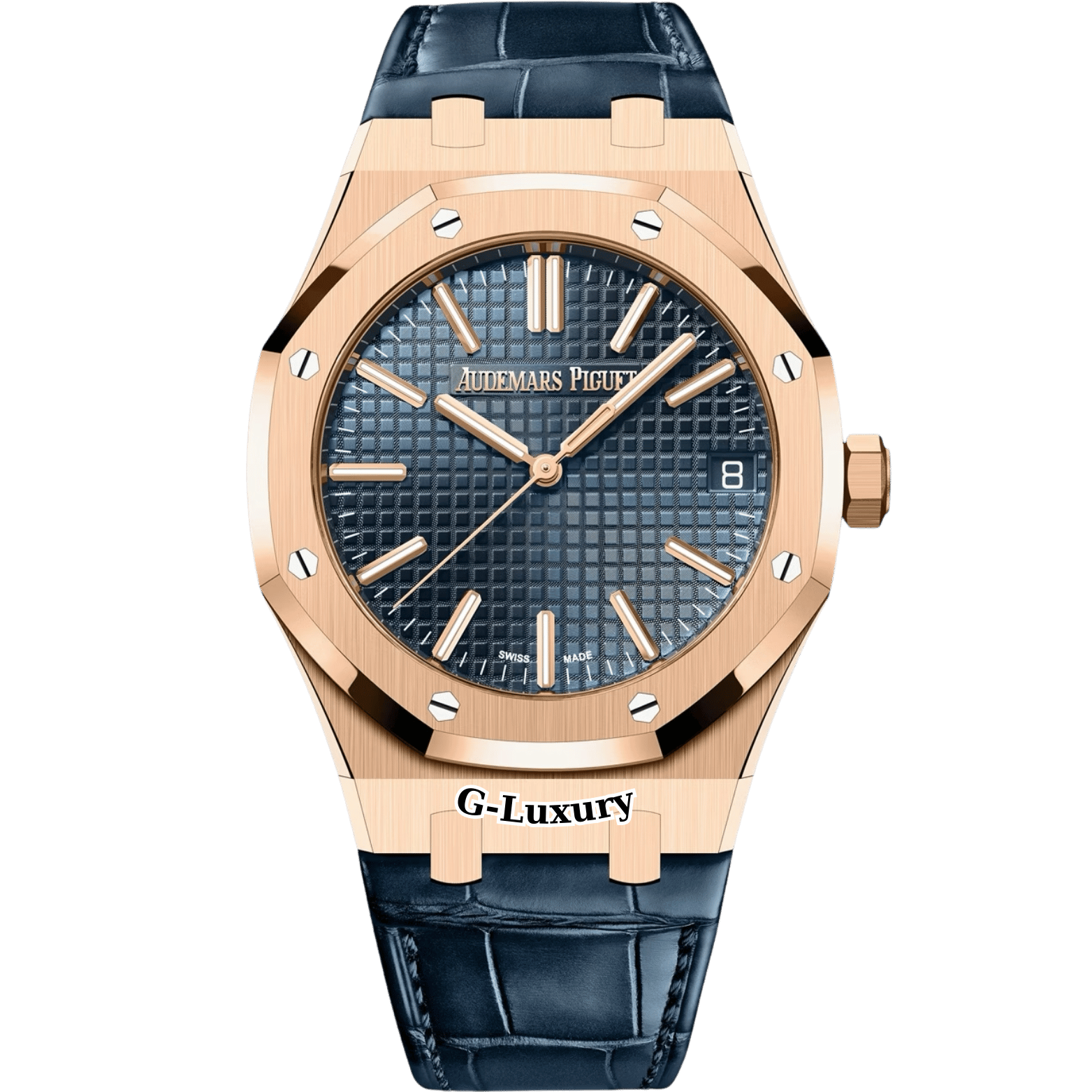 Audemars Piguet Royal Oak Selfwinding Rose Gold 41mm Blue Dial - Ref 15510OR.OO.D315CR.02