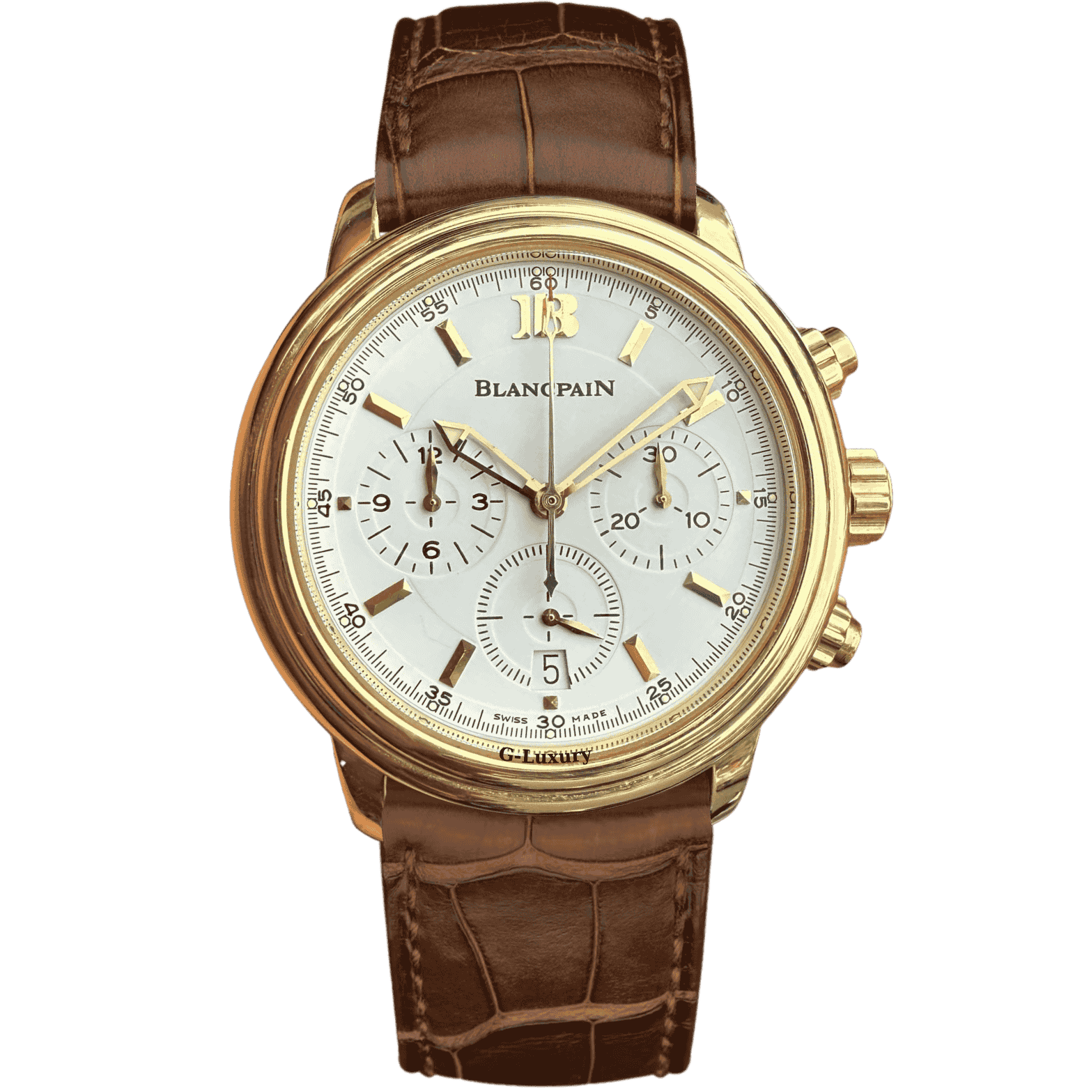 Blancpain Leman Chronograph Yellow Gold Automatic 38mm 2185-1418-53