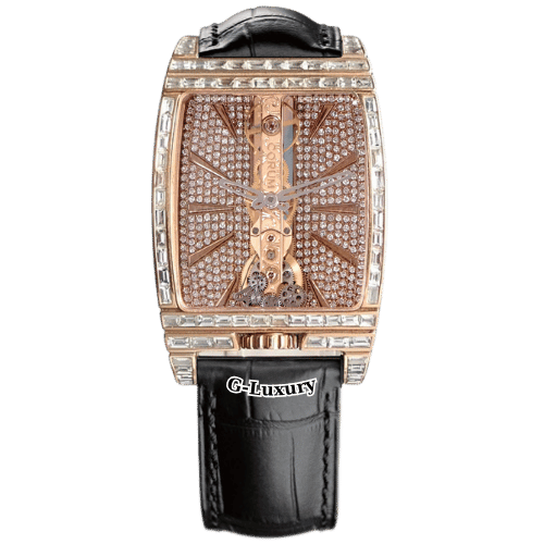 Corum Golden Bridge rose gold 113.770.55/0001 GN01 up to full diamonds baguette