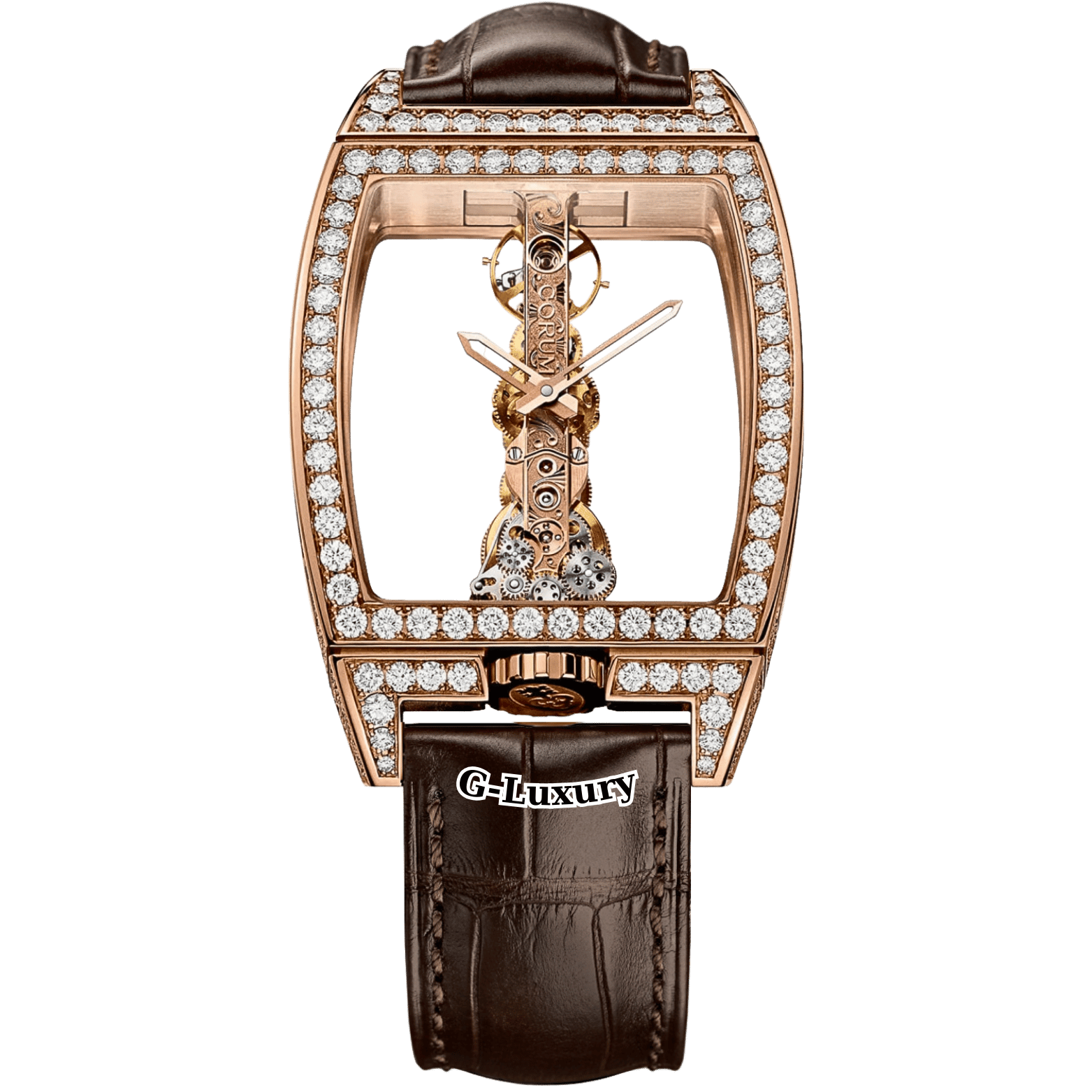 Corum Golden Bridge Ref. B113/03859 – Rose Gold, Skeleton, Hand-Wound