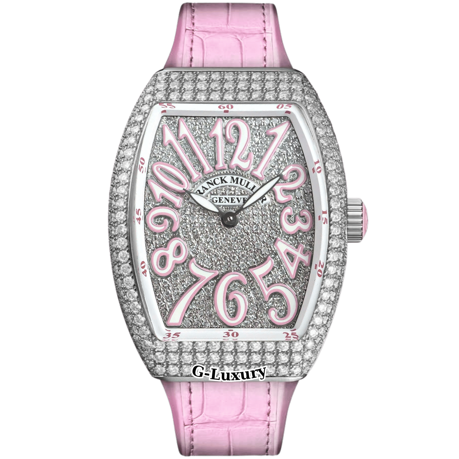 Franck Muller Vanguard Ref. V32 Full Diamonds Pink