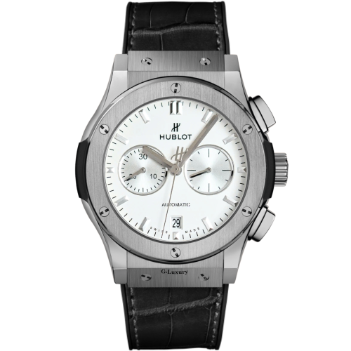 Hublot Classic Fusion Chronograph Titanium White Dial 42mm 541.NX.2611.LR