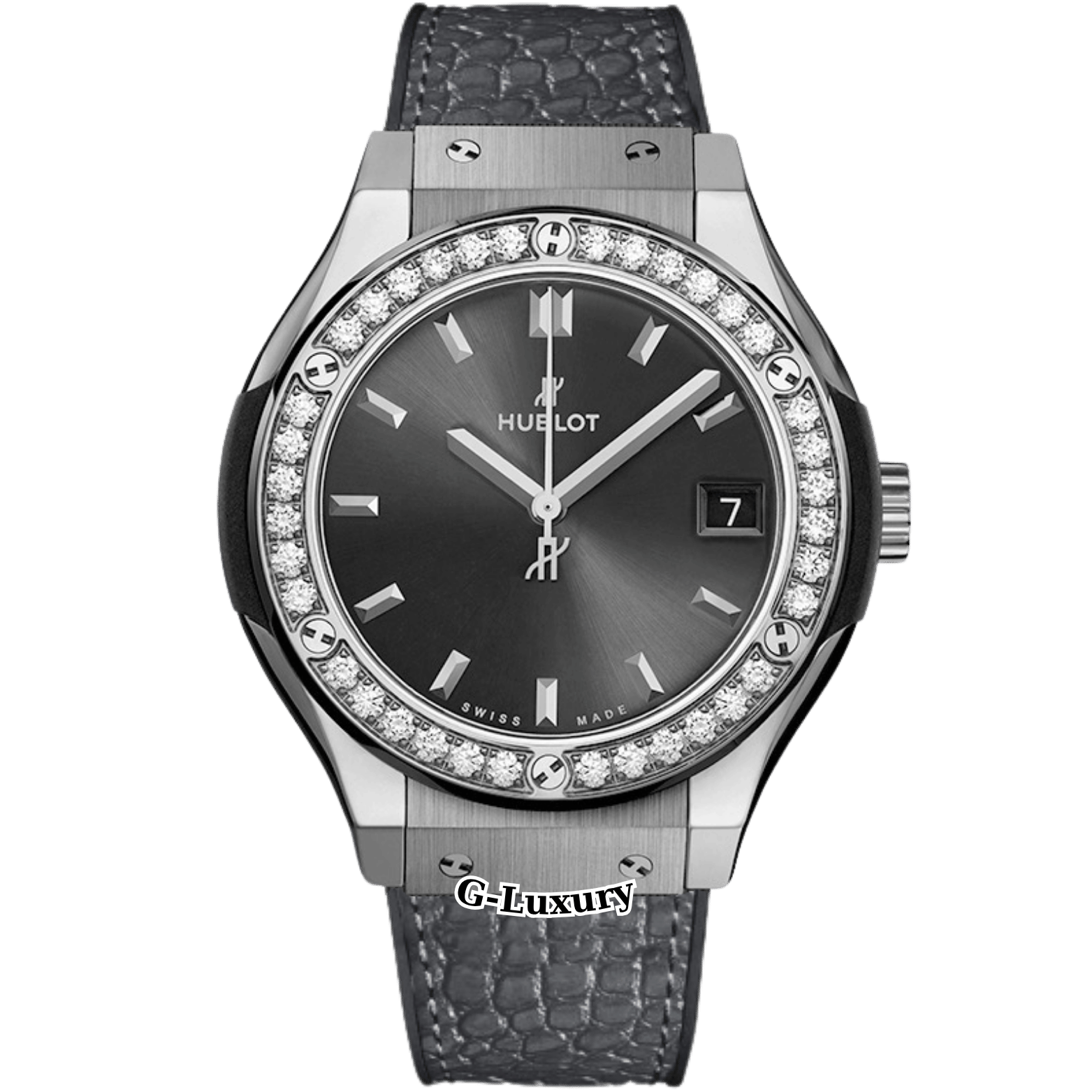 Hublot Classic Fusion Grey Dial Diamond 33mm – Ref. 581.NX.7071.LR.1104