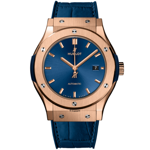 Hublot Classic Fusion King Gold Blue 42mm 542.OX.7180.RX