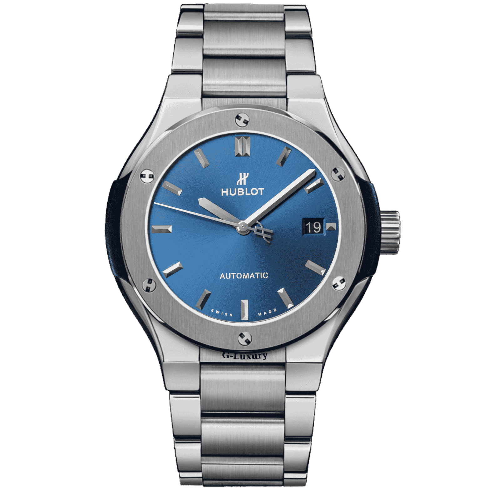 Hublot Classic Fusion Titanium Blue Dial 45mm 510.NX.7170.NX