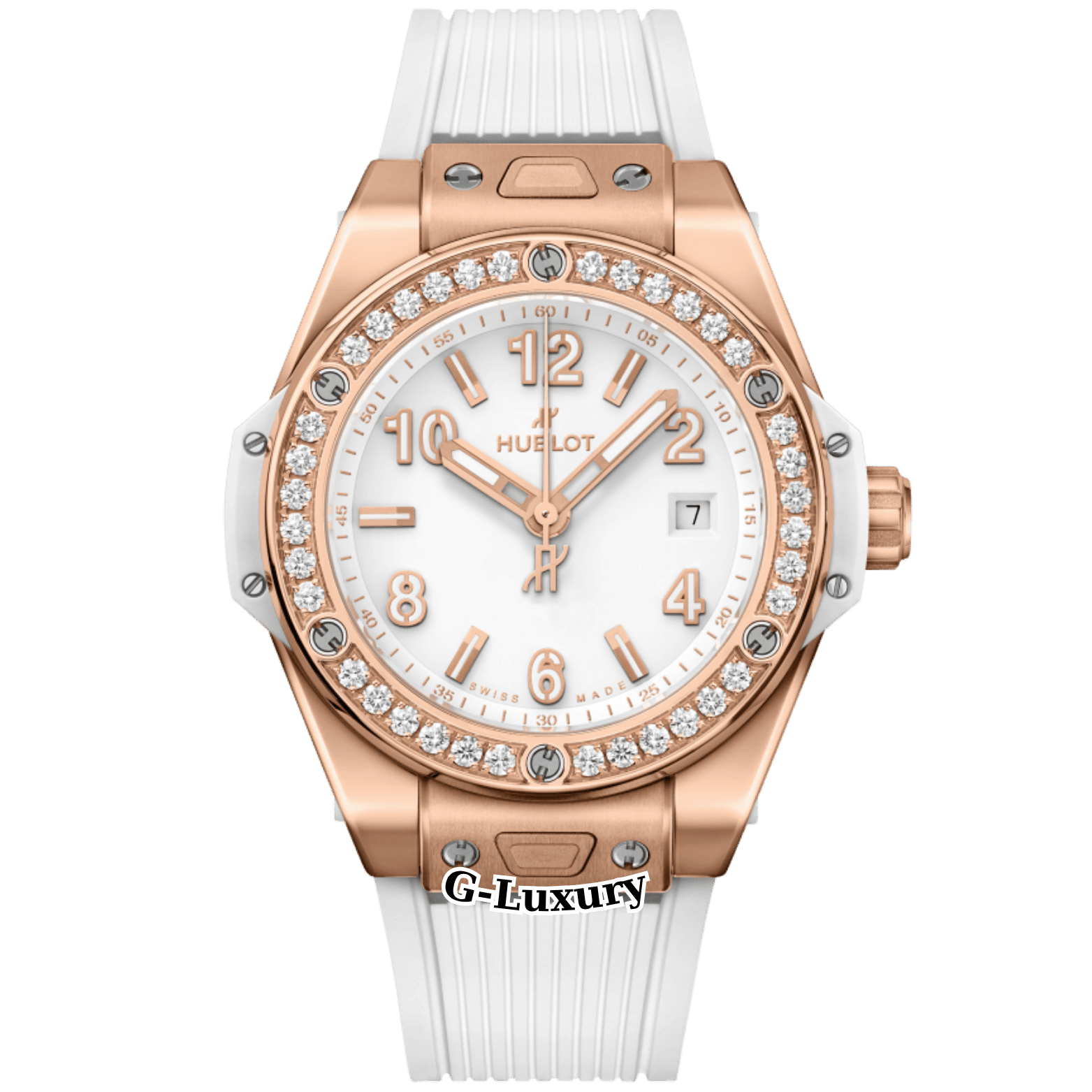 Hublot Big Bang One Click King Gold White Diamonds 33mm Ref. 485.OE.2080.RW.1204