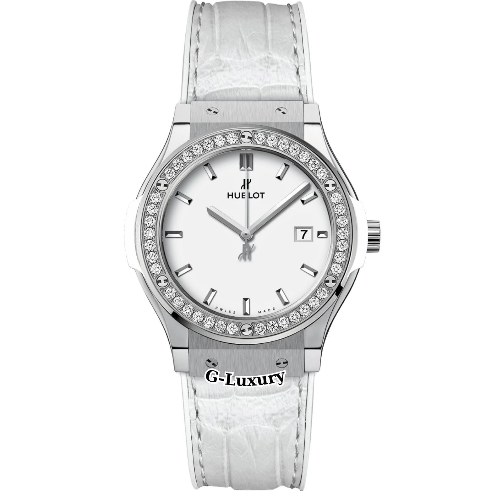 Hublot Classic Fusion Titanium Diamonds 33mm Ref. 581.NE.2010.LR.1204