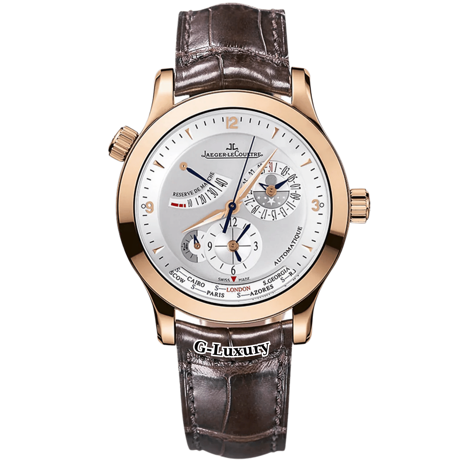 Jaeger-LeCoultre Master Geographic Rose Gold 39mm Ref. Q1502420 (147.2.57.S)