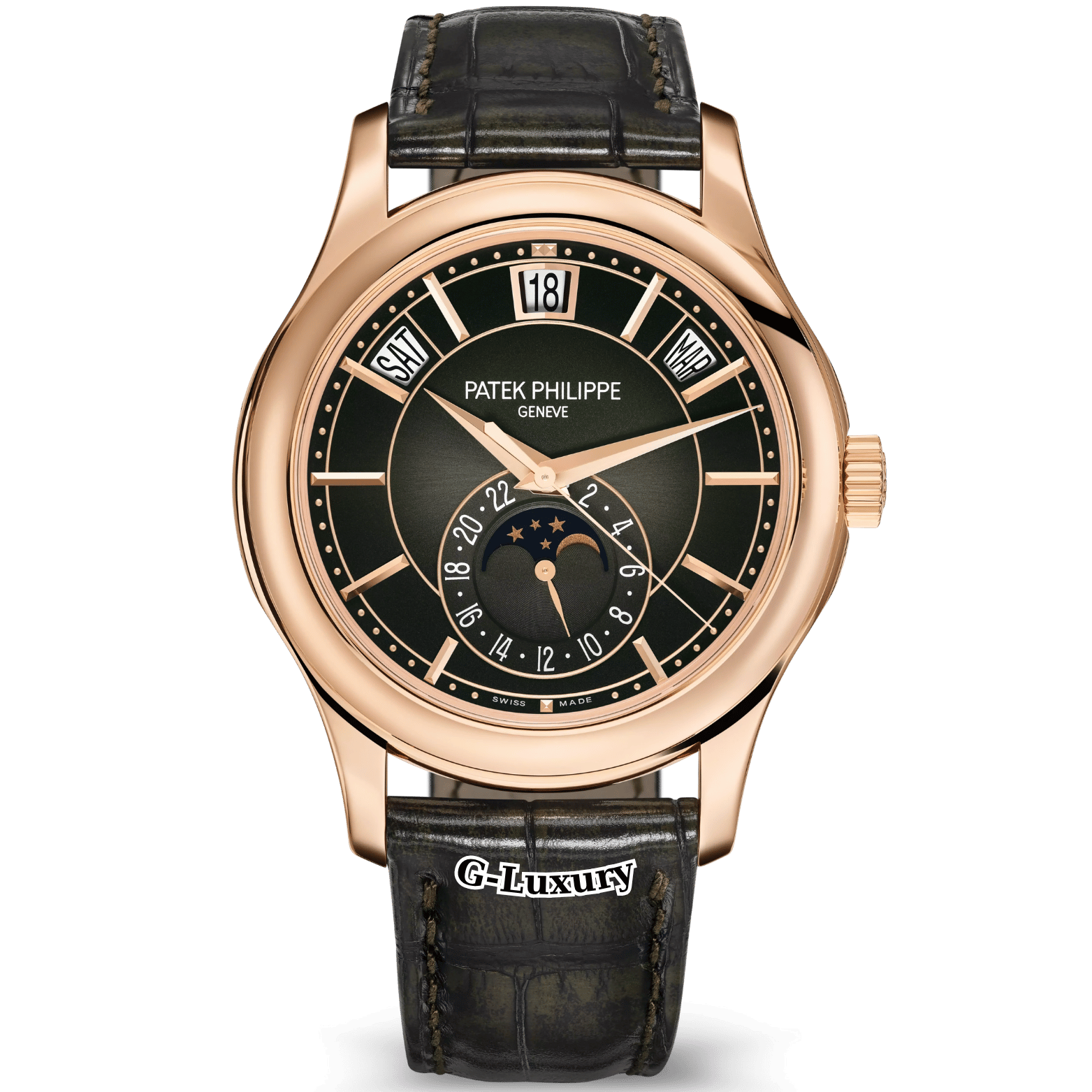 Patek Philippe Complications Annual Calendar Moonphase 40mm Rose Gold Ref. 5205R-011