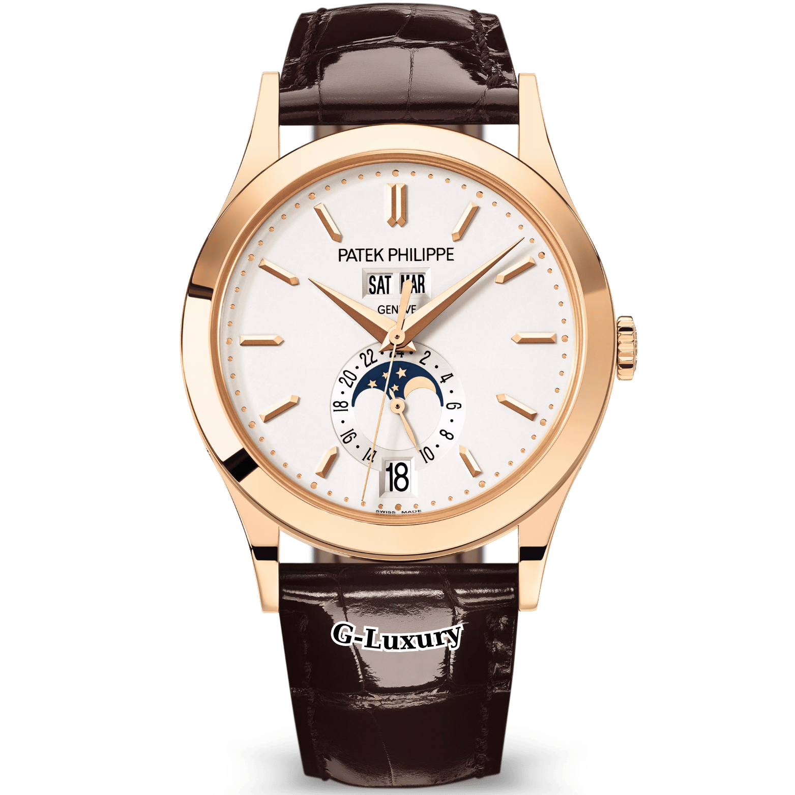 Patek Philippe Complications Annual Calendar Moonphase 5396R-011 – Rose Gold, White Dial