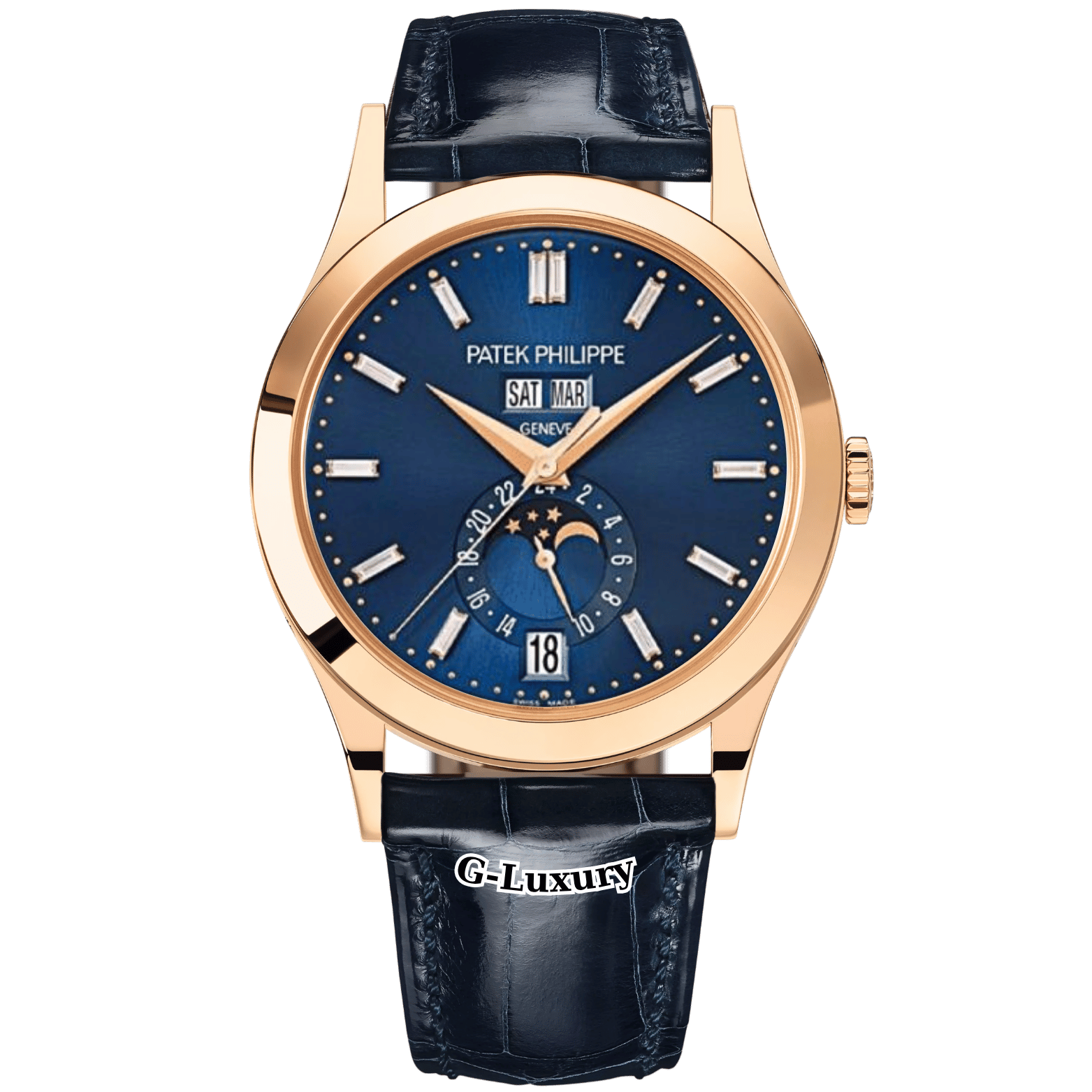 Patek Philippe Complications Annual Calendar Moonphase Ref. 5396R-015 Rose Gold, Blue Dial