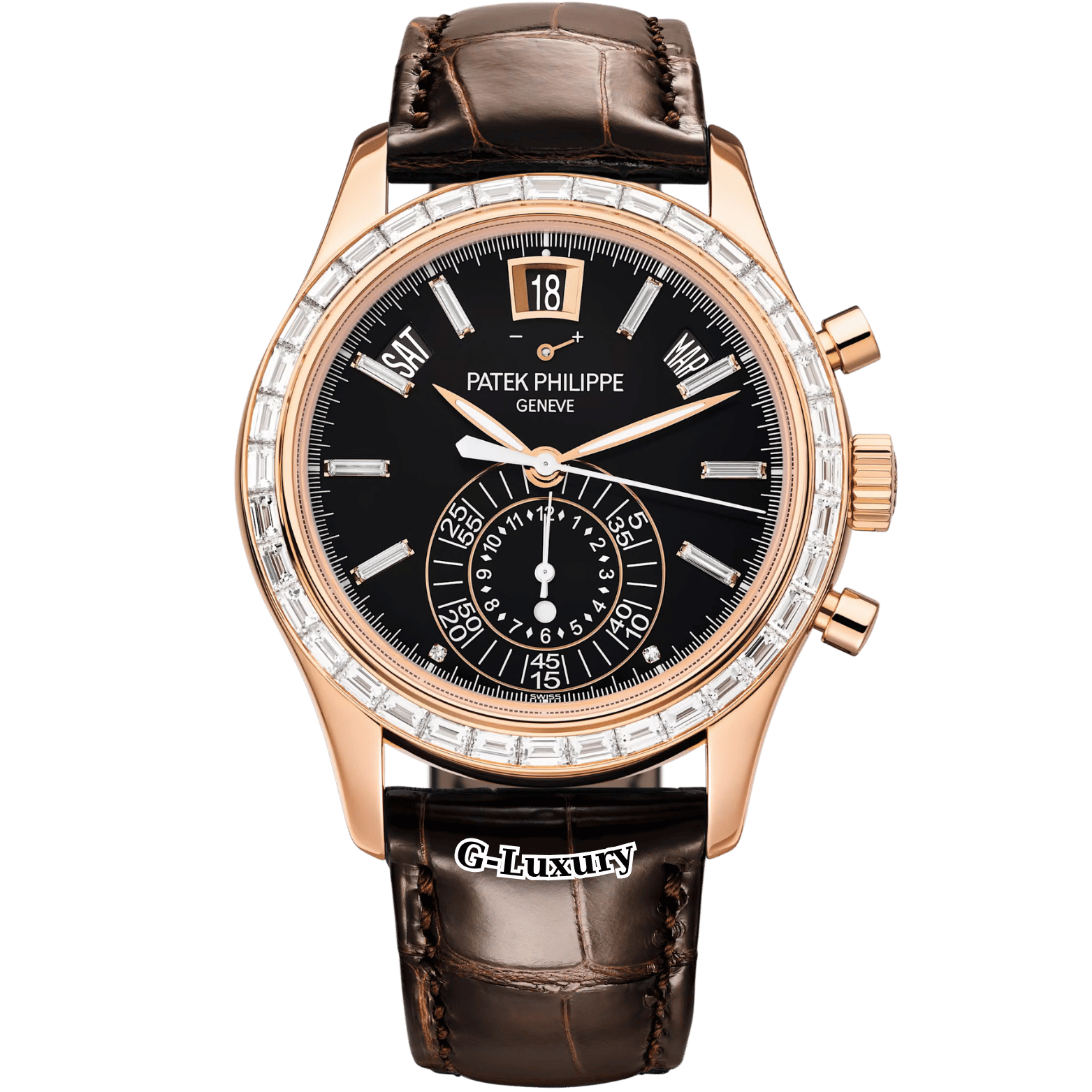 Patek Philippe Complications Annual Calendar Chronograph Custom Diamonds Up to 5961R