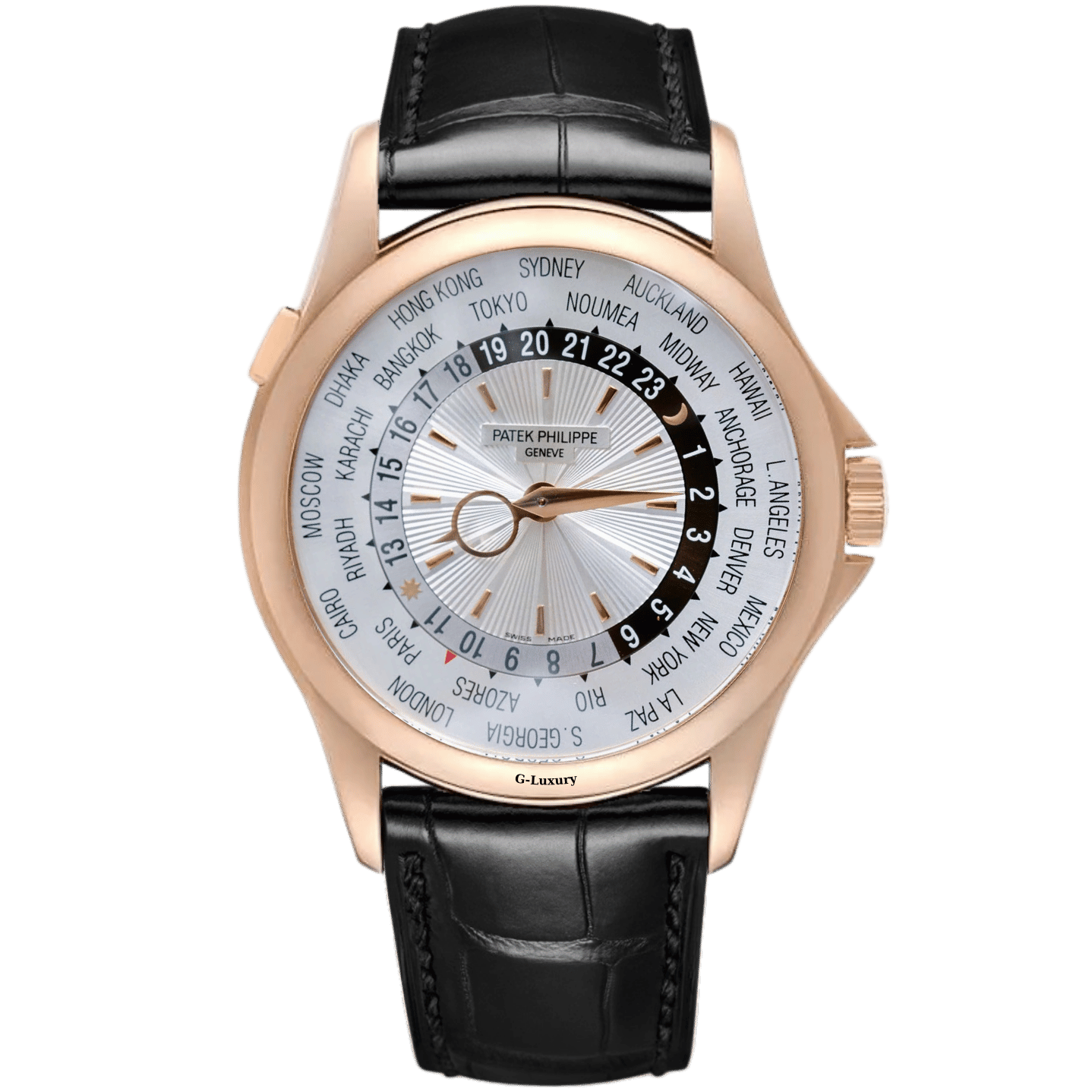 Patek Philippe 5130r-001 WorldTime Complicated 18k Rose Gold 39,5mm