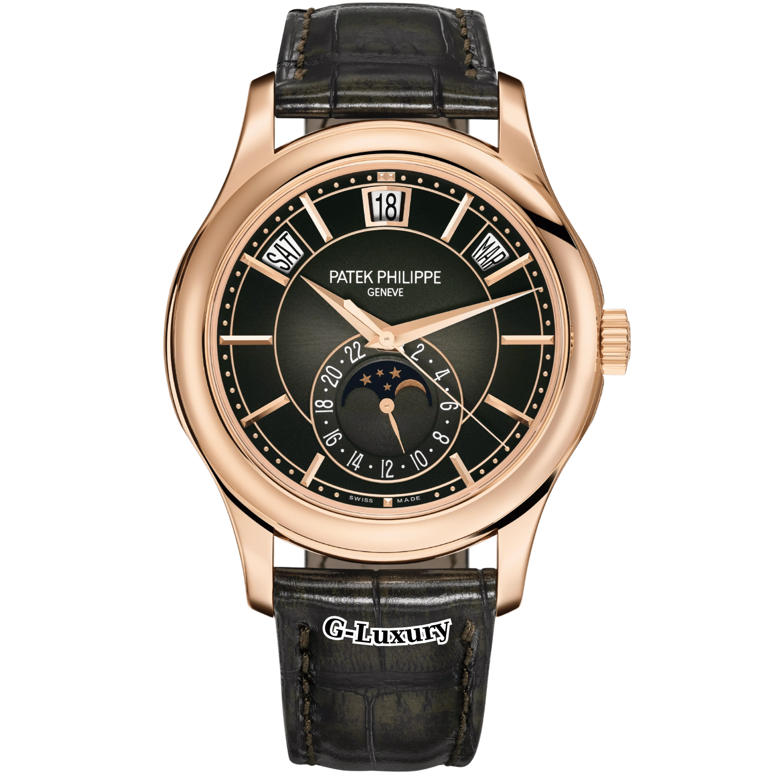 Patek Philippe Complications Annual Calendar Moonphase 40mm Rose Gold Ref. 5205R-011