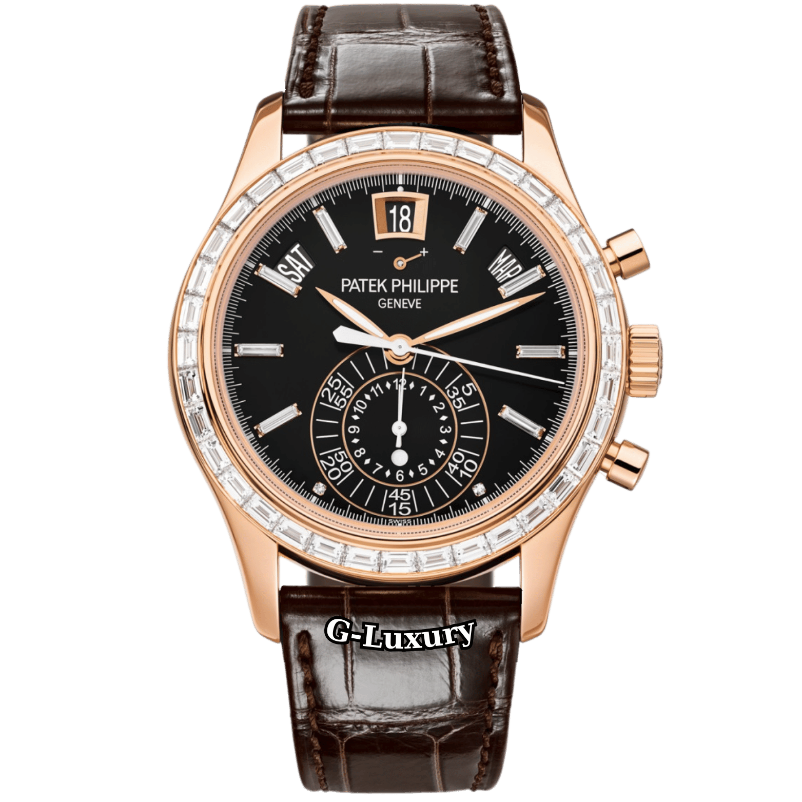 Patek Philippe Annual Calendar Complications Chronograph 40,5mm 5960R-010 Custom Up To 5961R-010 Black Dial