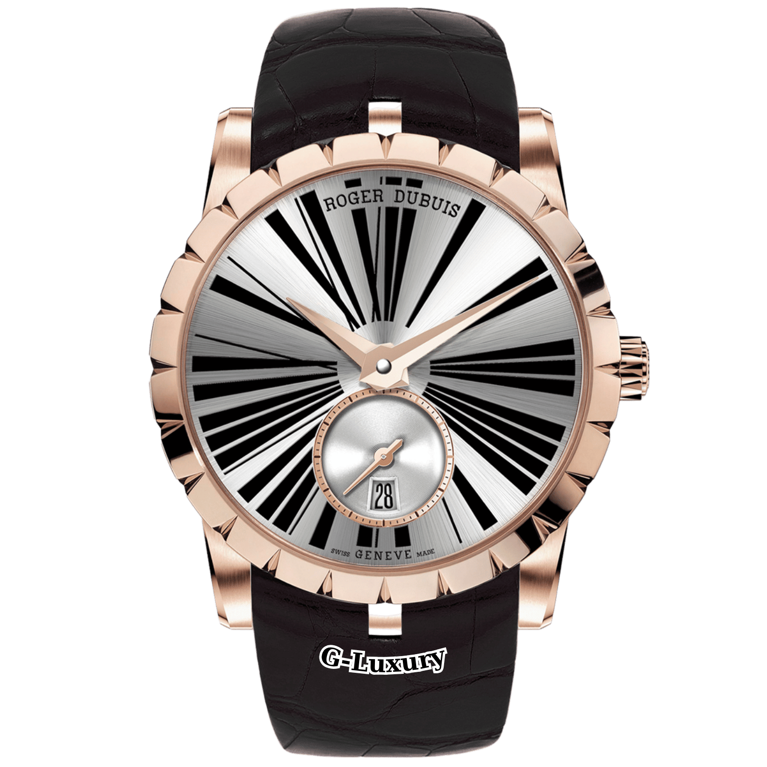Roger Dubuis Excalibur 36mm Automatic in Rose Gold Silver Dial Ref.RDDBEX0587