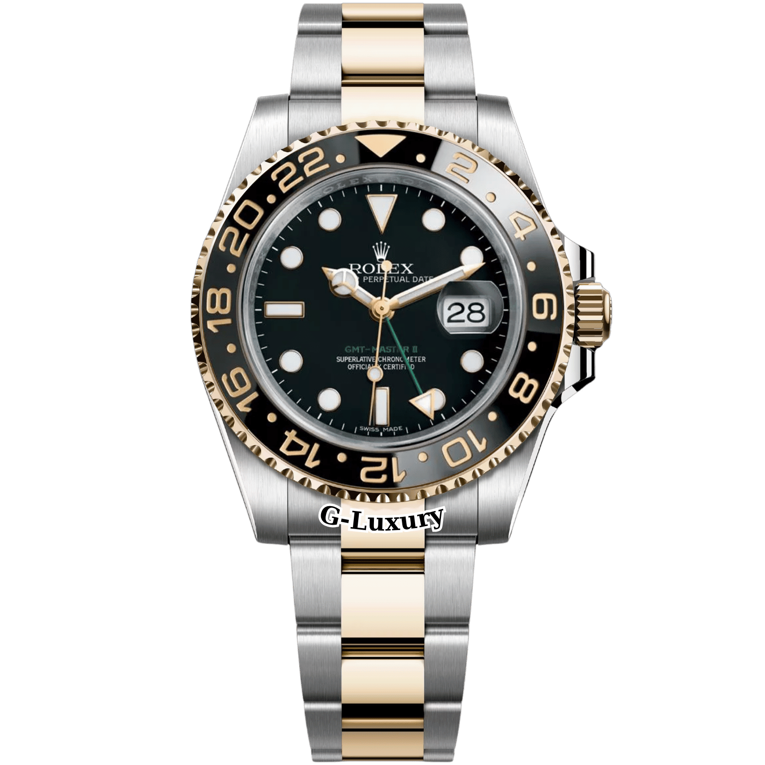 Rolex GMT-Master II Black Dial Demi Gold 40mm – Ref. 116713LN
