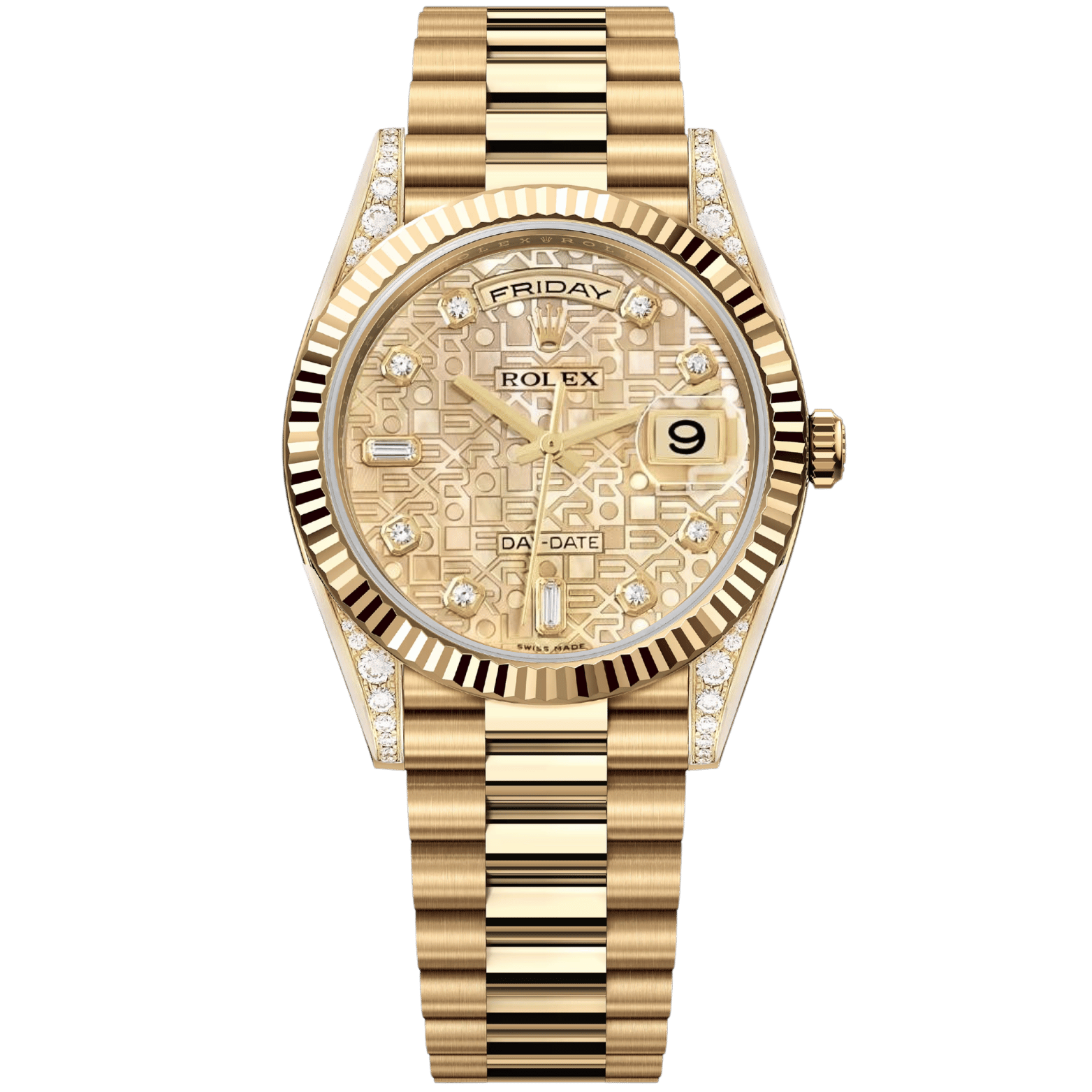 Rolex Day-Date 36mm Ref. 118338 – Champagne Jubilee Dial Diamond