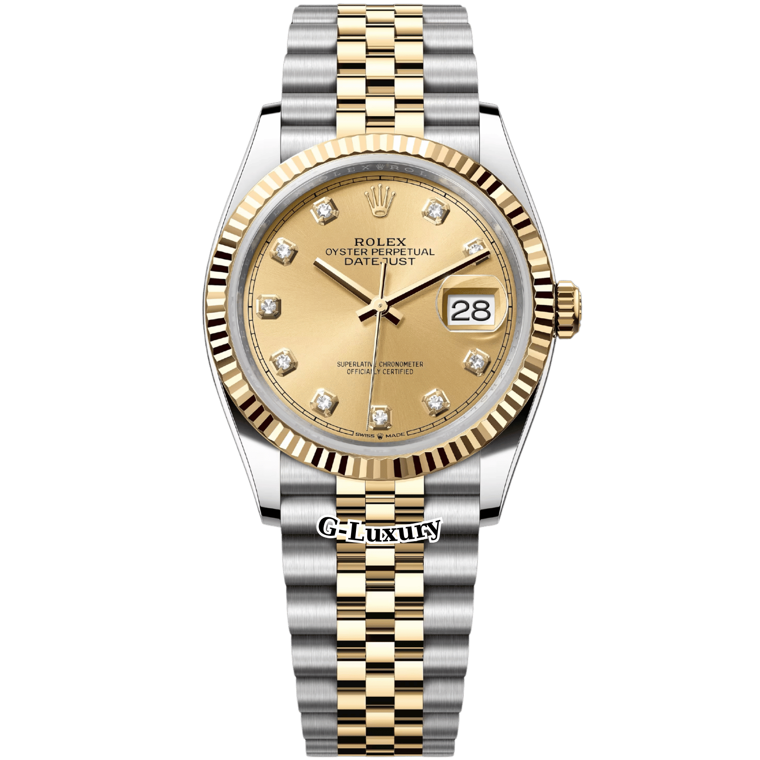 Rolex Oyster Perpetual Datejust 36 Ref. 126233 – Champagne Diamond Dial