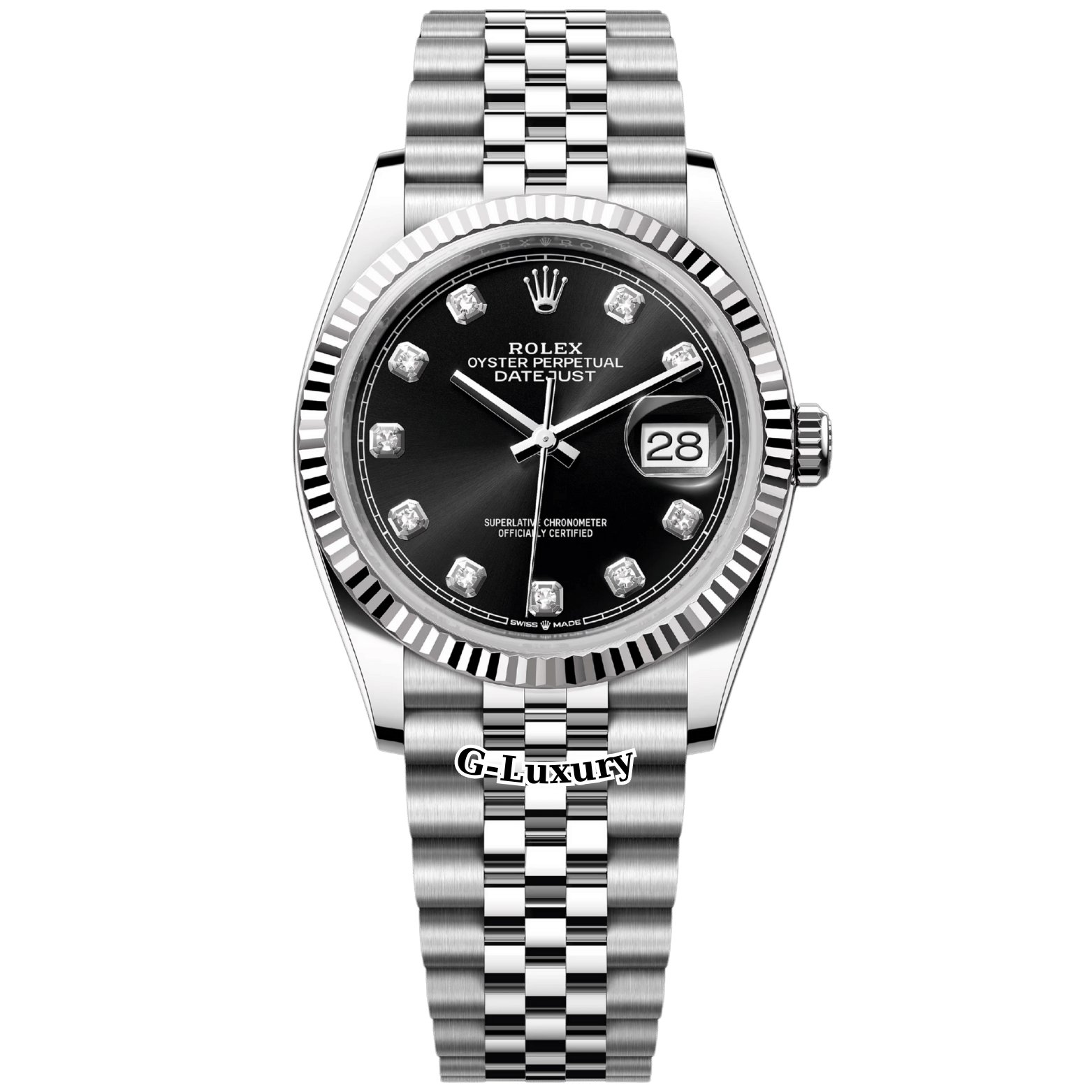 Rolex Oyster Perpetual Datejust 36 – Black Dial Diamond – Ref. 126234