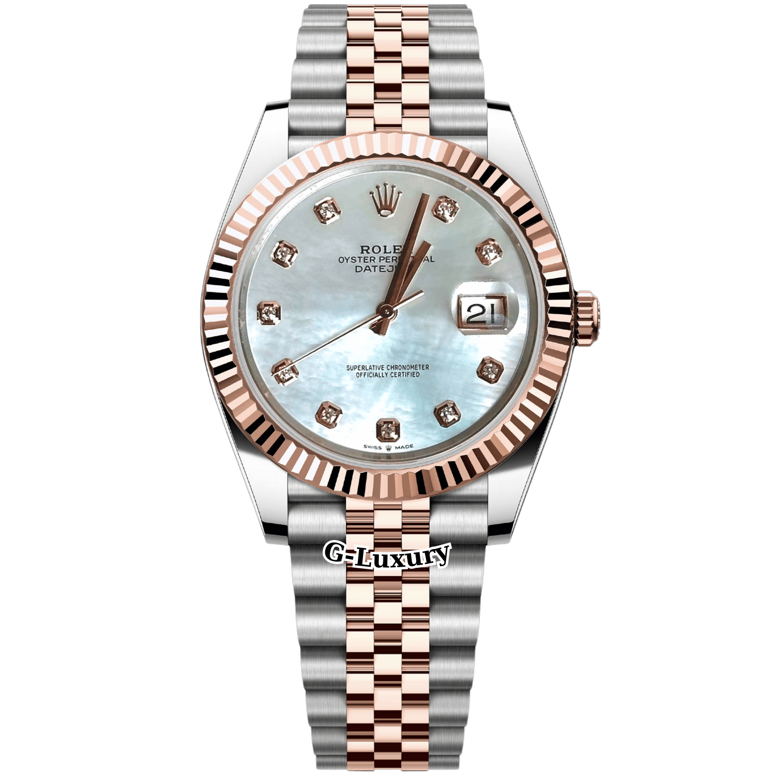 Rolex Oyster Perpetual Datejust 41 Ref. 126331– MOP Diamond Dial