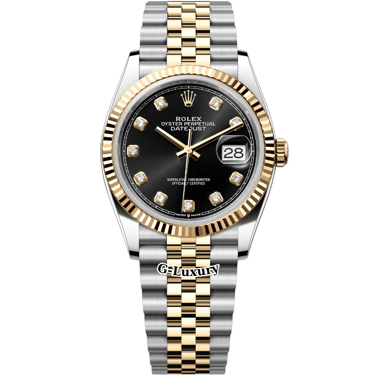 Rolex Oyster Perpetual Datejust 41mm – Ref. 126333 – Black Dial Diamond