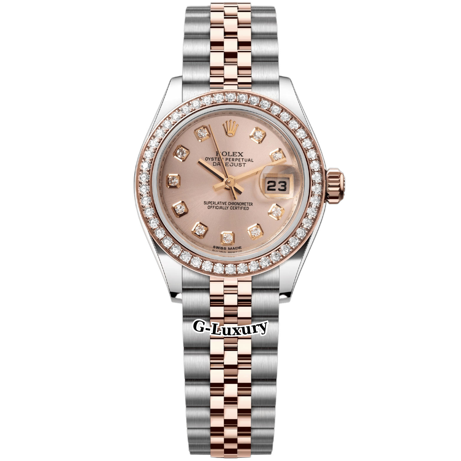 Rolex Oyster Perpetual Lady-Datejust 26mm - Ref. 179171 Mặt Tia Hồng