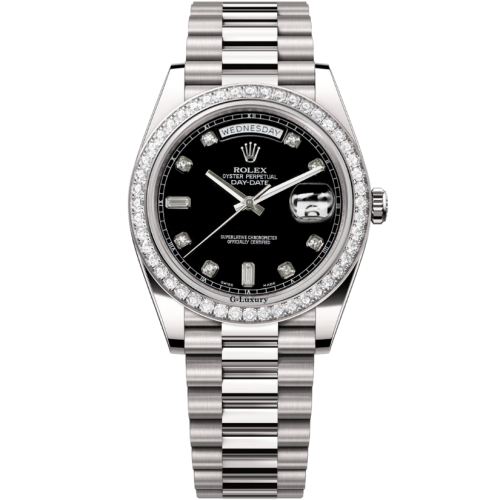 Rolex Oyster Perpetual Day-Date 40mm 218349 White Gold and Diamonds