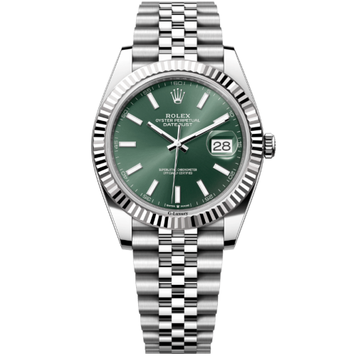 Rolex Oyster Perpetual Datejust Jubilee 41mm 126334 Fluted Green Dial