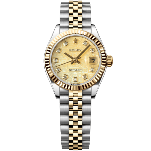 Rolex Lady Date just 179173 mặt vi tính khảm trai cực hiếm (vi tính MOP)