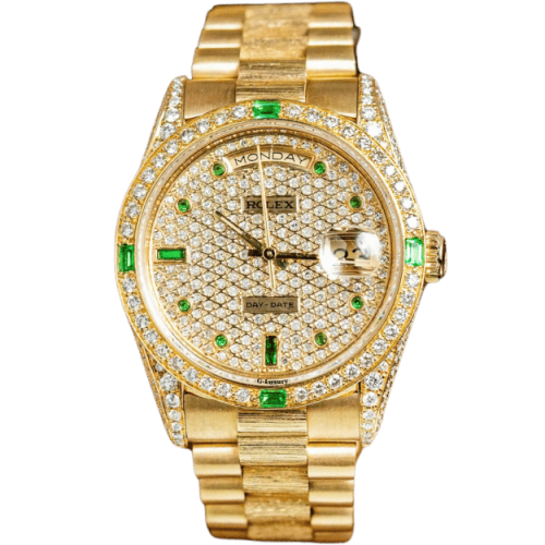 Rolex Oyster Perpetual Day-Date 36mm 18248 Diamonds Custom