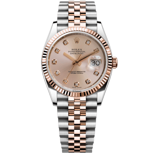 Rolex Oyster Perpetual Datejust 36mm 116231 Demi Mặt chải tia hồng