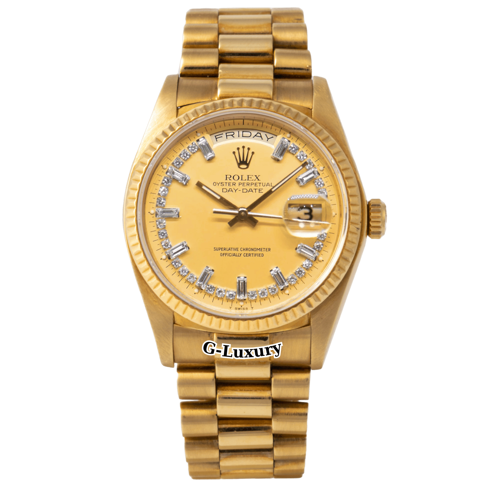 Rolex President Day-Date Champagne Diamond Dial