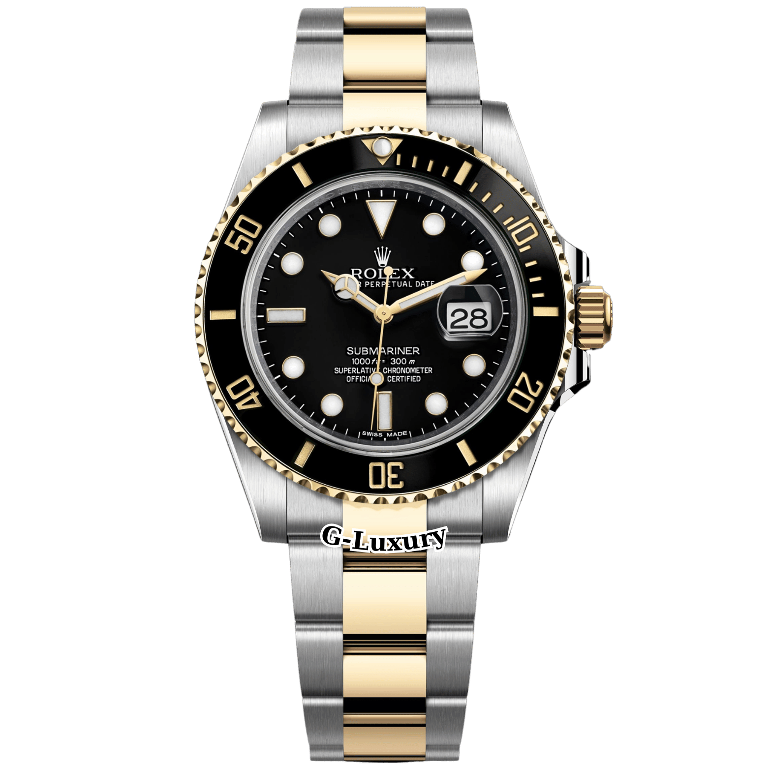 Rolex Submariner Date 40mm Rolesor Yellow Gold Black Dial – Ref. 116613LN