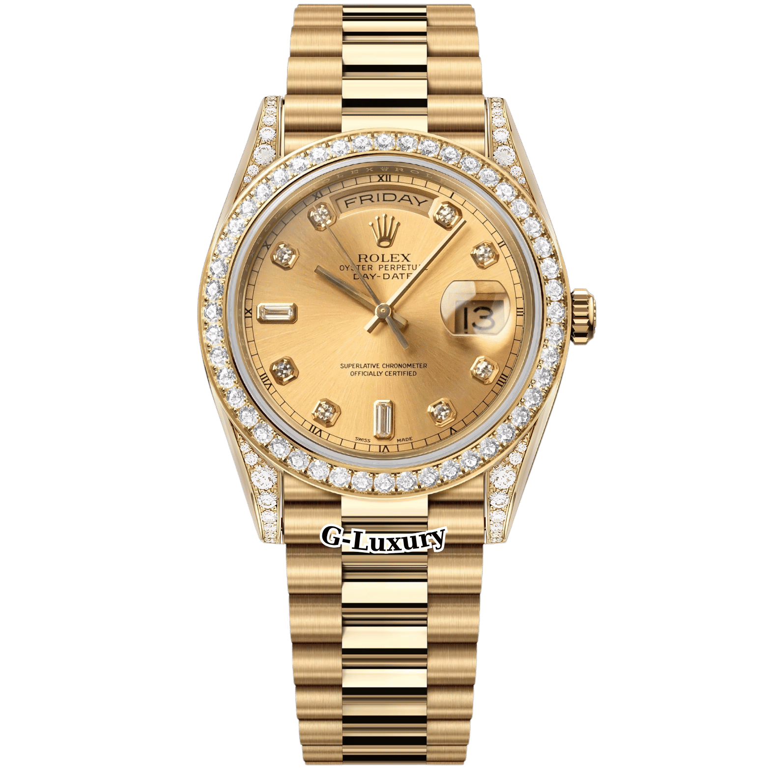 Rolex Oyster Perpetual Day-Date 36mm Ref.118338 – Champagne Dial Diamond