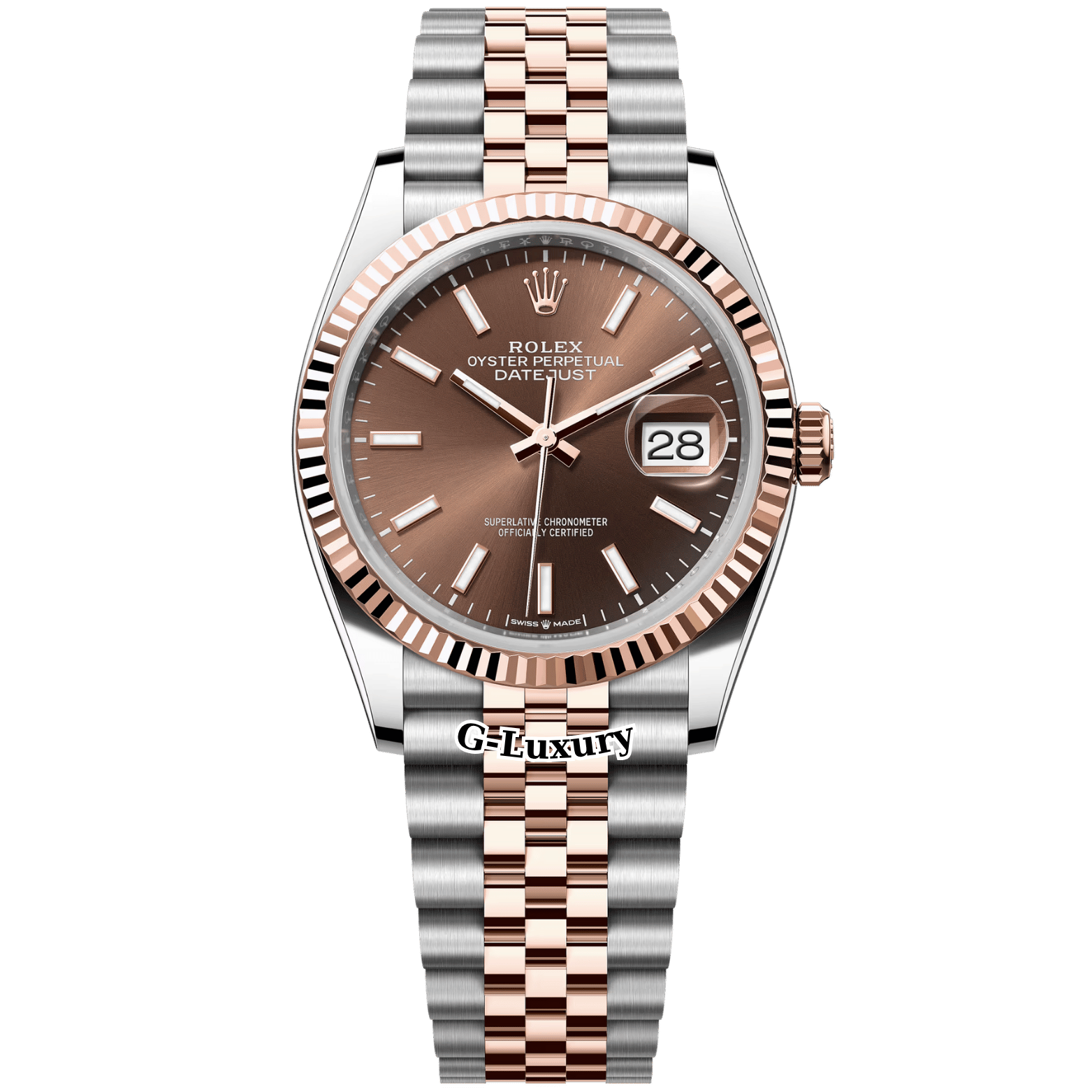 Rolex Oyster Perpetual Datejust 36mm 126231 Index Chocolate Dial