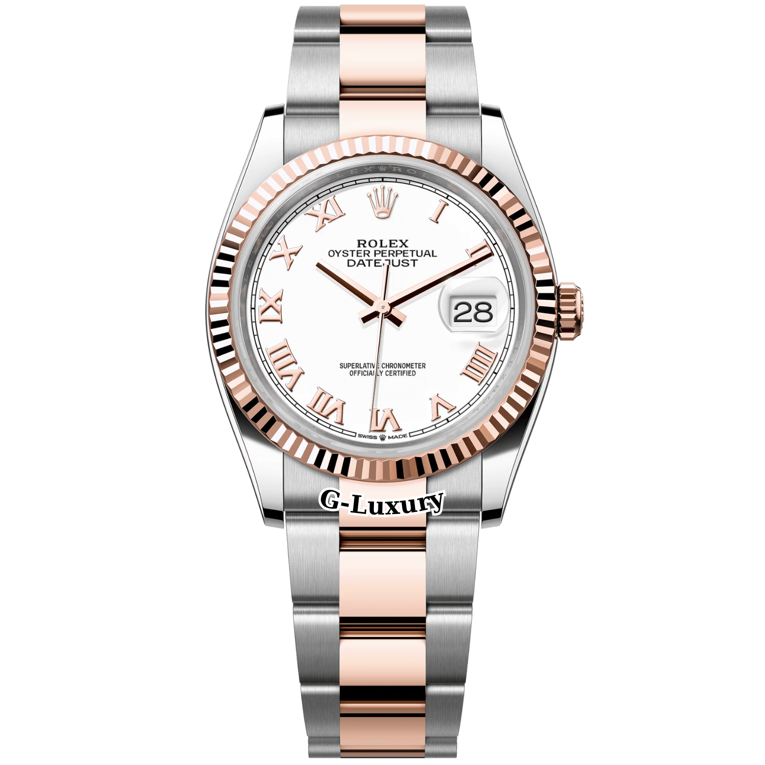 Rolex Oyster Perpetual Datejust 36mm Ref. 126231 – White Roman Dial