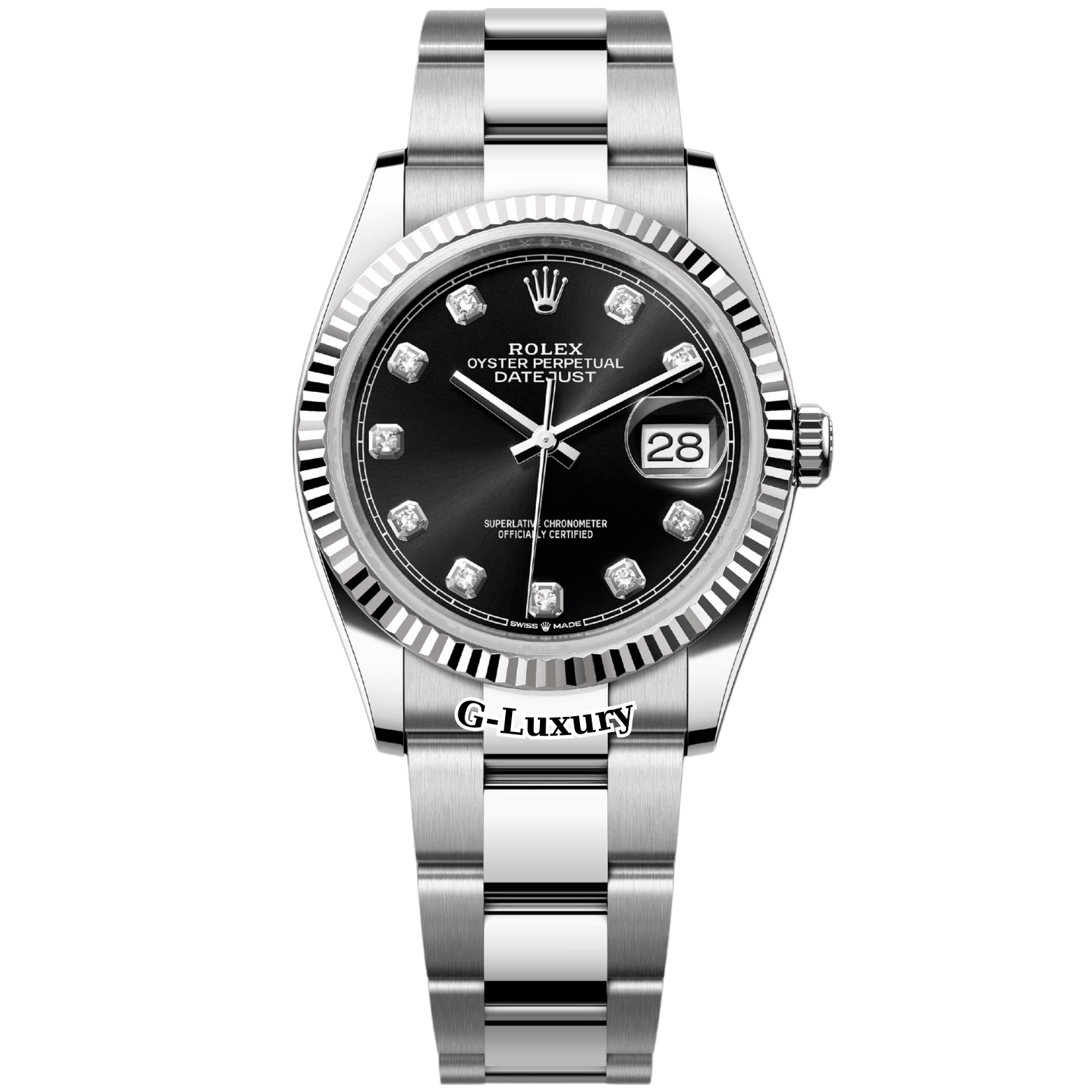 Rolex Oyster Perpetual Datejust 36 Ref. 126234 – Black Dial Diamond