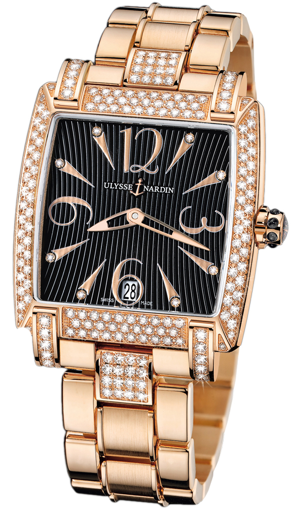 Ulysse Nardin Caprice 136-91AC/06-02 Rose Gold Diamond Black Dial