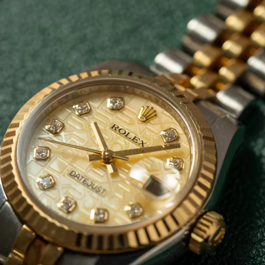 Rolex Lady Date just 179173 mặt vi tính khảm trai cực hiếm (vi tính MOP)