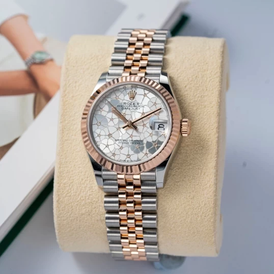 Đồng hồ Rolex Datejust 31mm 278271 Mặt Số Cánh Hoa Bạc