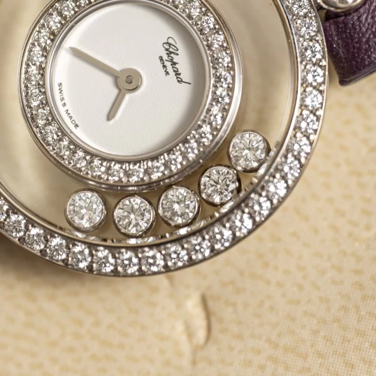 Đồng hồ chopard happy diamonds vàng trắng 939586-4097