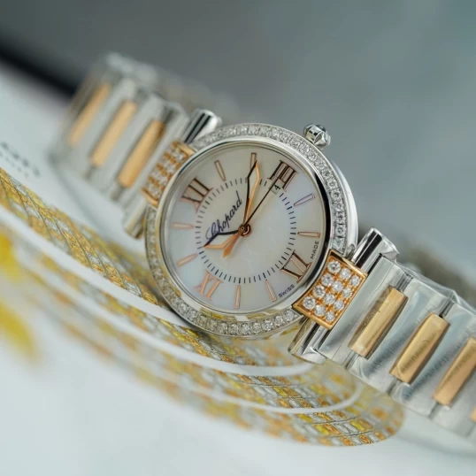 Đồng hồ Chopard Imperiale Mother of Pearl Dial Steel and 18kt Rose Gold 388541-6002