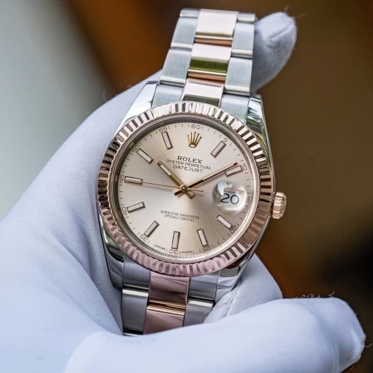 Rolex Oyster Perpetual Datejust 41mm 126331 thép Oystersteel và vàng Everose