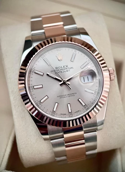 Rolex Oyster Perpetual Datejust 41mm 126331 thép Oystersteel và vàng Everose