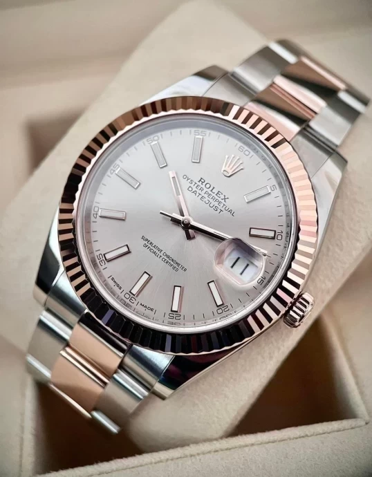 Rolex Oyster Perpetual Datejust 41mm 126331 thép Oystersteel và vàng Everose