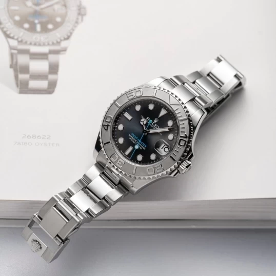 Rolex Oyster Perpetual Yacht Master 37mm 268622 thép Oystersteel và bạch kim (Rhodium) với dây đeo Oyster