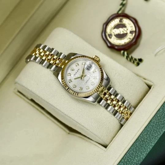 Rolex Lady-Datejust 26mm 179173 Mặt Số Vi Tính trắng