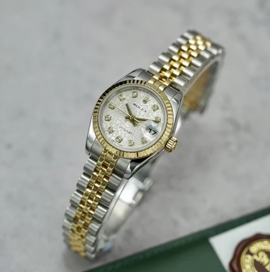 Rolex Lady-Datejust 26mm 179173 Mặt Số Vi Tính trắng