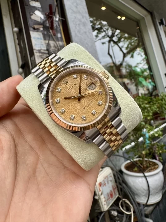 Rolex Oyster Perpetual Datejust 36mm 116233 Mặt Số Vi Tính Vàng